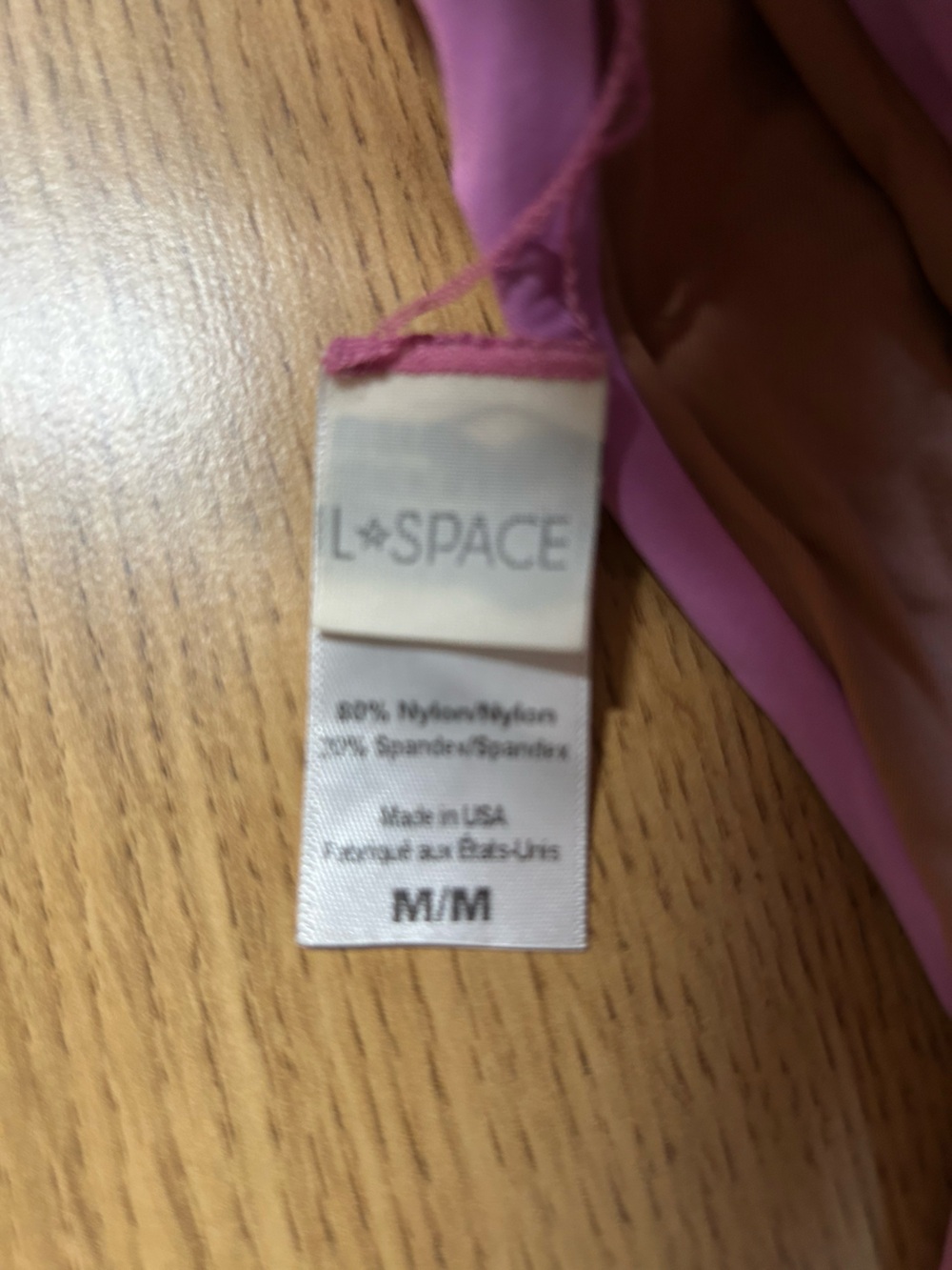 l*space Pink and Tan Reversible Tie-Side Bikini - Picture 3 of 4